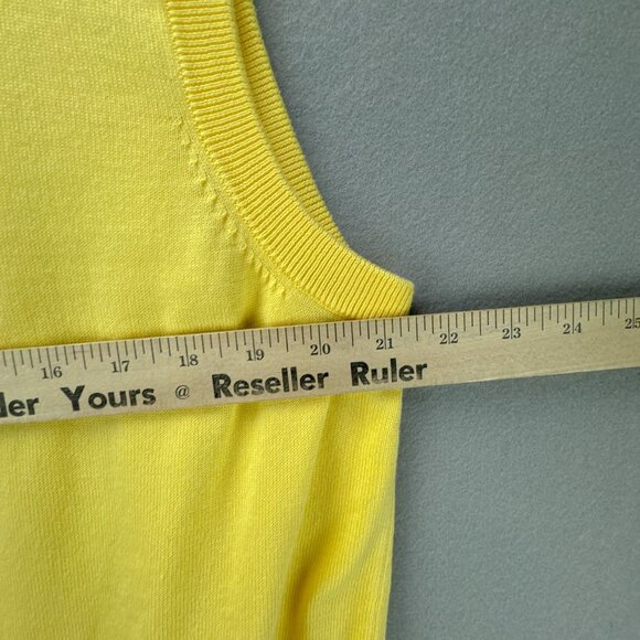Brooks Brothers 346 Sweater Vest Mens Extra Large Yellow Pullover Supima Cotton - Picture 10 of 12
